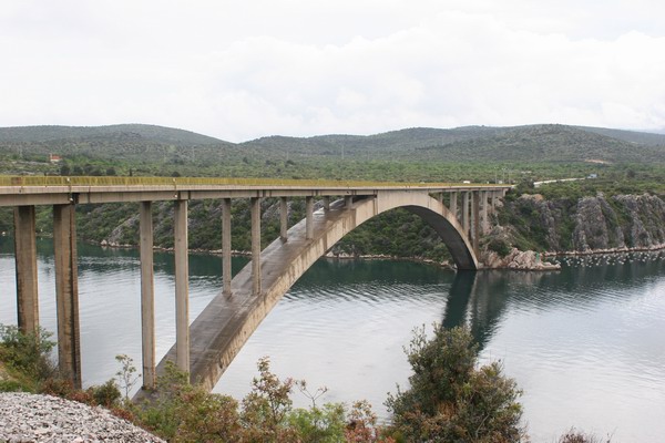 Chorwacja - Szybenik - most na rzece Krk.
