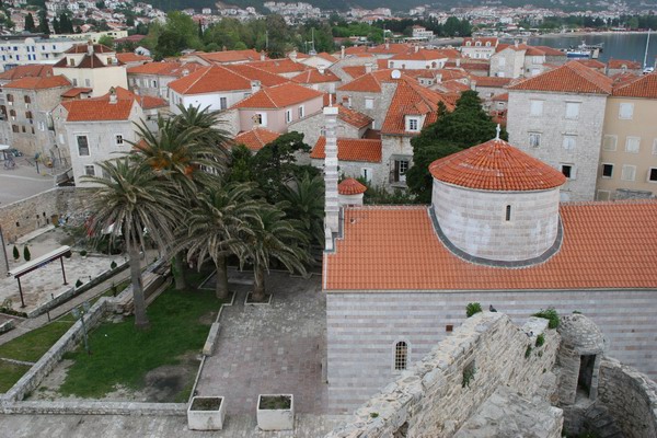 Czarnogra - Budva - panorama starwki - widok z zamku.