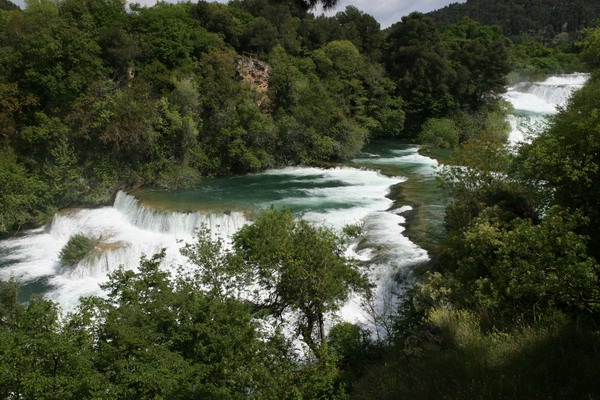 Chorwacja - Park Narodowy Rzeki Krk - wodospad Skradinski buk.