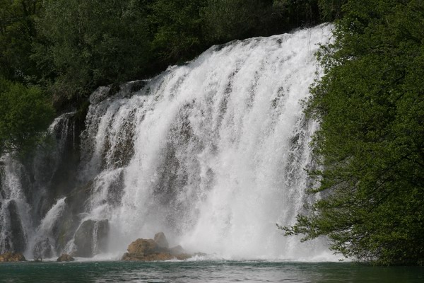 Chorwacja - Park Narodowy Rzeki Krk - wodospad Roski Slap.