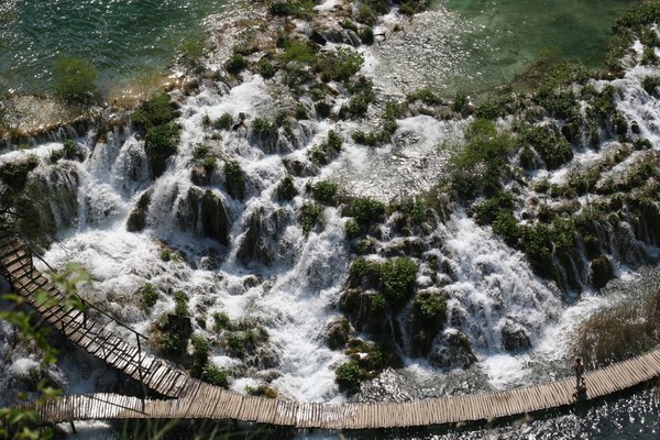 Chorwacja - wodospady Parku Narodowego Plitwickich Jezior.
